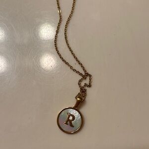 Gold Initial Pendant Necklace